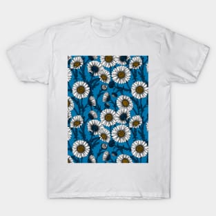 Daisies on blue T-Shirt